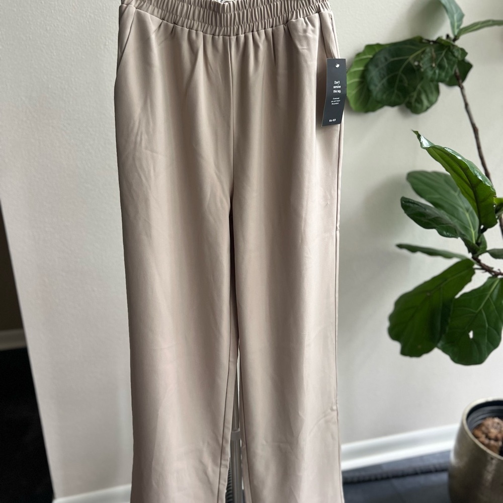 Elegant Beige Women's Trousers